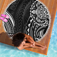 Polynesian Turtle Tribal Tattoo Beach Blanket Black Style LT9 - Polynesian Pride