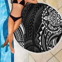 Polynesian Turtle Tribal Tattoo Beach Blanket Black Style LT9 - Polynesian Pride