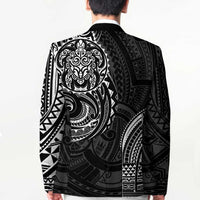 Polynesian Turtle Tribal Tattoo Blazer Black Style - Polynesian Pride