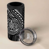 Polynesian Turtle Tribal Tattoo 4 in 1 Can Cooler Tumbler Black Style LT9 - Polynesian Pride