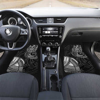 Polynesian Turtle Tribal Tattoo Car Mats Black Style LT9 Set 2pcs - Front Black - Polynesian Pride
