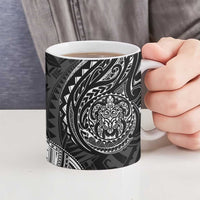 Polynesian Turtle Tribal Tattoo Ceramic Mug Black Style LT9 - Polynesian Pride