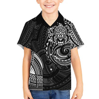 Polynesian Turtle Tribal Tattoo Hawaiian Shirt Black Style LT9 - Polynesian Pride
