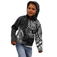 Polynesian Turtle Tribal Tattoo Kid Hoodie Black Style