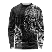 Polynesian Turtle Tribal Tattoo Long Sleeve Shirt Black Style LT9 Unisex Black - Polynesian Pride