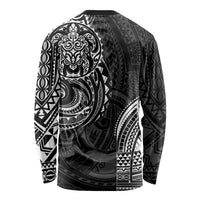 Polynesian Turtle Tribal Tattoo Long Sleeve Shirt Black Style LT9 - Polynesian Pride