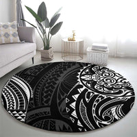 Polynesian Turtle Tribal Tattoo Round Carpet Black Style LT9 - Polynesian Pride