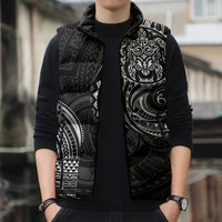 Polynesian Turtle Tribal Tattoo Sleeveless Puffer Jacket Black Style LT9 - Polynesian Pride