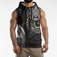 Polynesian Turtle Tribal Tattoo Sleeveless Zip Hoodie Black Style LT9 - Polynesian Pride