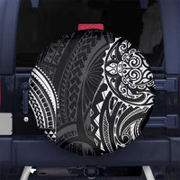 Polynesian Turtle Tribal Tattoo Spare Tire Cover Black Style LT9 No hole Black - Polynesian Pride