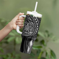 Polynesian Turtle Tribal Tattoo Tumbler With Handle Black Style LT9 - Polynesian Pride