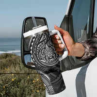 Polynesian Turtle Tribal Tattoo Tumbler With Handle Black Style LT9 - Polynesian Pride