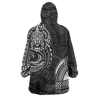 Polynesian Turtle Tribal Tattoo Wearable Blanket Hoodie Black Style LT9 - Polynesian Pride