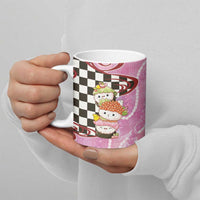 Personalized Japanese Kawaii Sushi Roll Ceramic Mug Wagara Palaka Pattern LT9 - Polynesian Pride