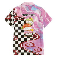 Personalized Japanese Kawaii Sushi Roll Family Matching Tank Maxi Dress and Hawaiian Shirt Wagara Palaka Pattern LT9 - Polynesian Pride