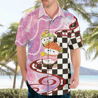 Personalized Japanese Kawaii Sushi Roll Hawaiian Shirt Wagara Palaka Pattern LT9 - Polynesian Pride