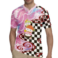 Personalized Japanese Kawaii Sushi Roll Rugby Jersey Wagara Palaka Pattern LT9 - Polynesian Pride