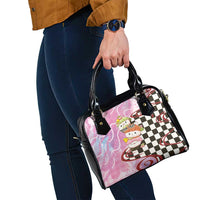 Personalized Japanese Kawaii Sushi Roll Shoulder Handbag Wagara Palaka Pattern LT9 - Polynesian Pride