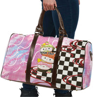 Personalized Japanese Kawaii Sushi Roll Travel Bag Wagara Palaka Pattern LT9 - Polynesian Pride