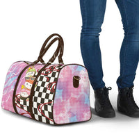 Personalized Japanese Kawaii Sushi Roll Travel Bag Wagara Palaka Pattern LT9 - Polynesian Pride
