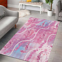 Japanese Koi Fish Area Rug Pink Wagara Palaka Honohono Pikake Lei LT9 - Polynesian Pride