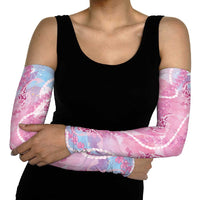 Japanese Koi Fish Arm Sleeves Pink Wagara Palaka Honohono Pikake Lei LT9 - Polynesian Pride