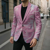 Japanese Koi Fish Blazer Pink Wagara Palaka Honohono Pikake Lei LT9 - Polynesian Pride