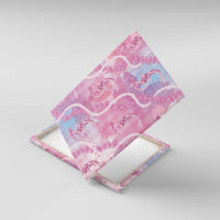 Japanese Koi Fish Canvas Wall Art Pink Wagara Palaka Honohono Pikake Lei LT9 With Frame Pink - Polynesian Pride