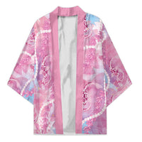 Japanese Koi Fish Kimono Pink Wagara Palaka Honohono Pikake Lei LT9 Unisex Pink - Polynesian Pride