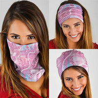 Japanese Koi Fish Neck Gaiter Pink Wagara Palaka Honohono Pikake Lei LT9 - Polynesian Pride