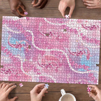 Japanese Koi Fish Puzzle Pink Wagara Palaka Honohono Pikake Lei LT9 - Polynesian Pride