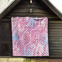 Japanese Koi Fish Quilt Pink Wagara Palaka Honohono Pikake Lei LT9 - Polynesian Pride