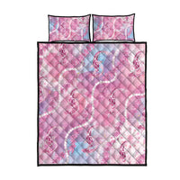 Japanese Koi Fish Quilt Bed Set Pink Wagara Palaka Honohono Pikake Lei LT9 - Polynesian Pride
