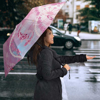 Japanese Koi Fish Umbrella Pink Wagara Palaka Honohono Pikake Lei LT9 - Polynesian Pride
