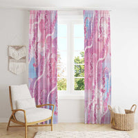 Japanese Koi Fish Window Curtain Pink Wagara Palaka Honohono Pikake Lei LT9 - Polynesian Pride
