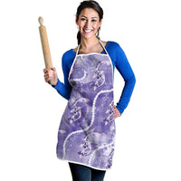 Japanese Koi Fish Apron Purple Wagara Palaka Honohono Pikake Lei LT9 - Polynesian Pride