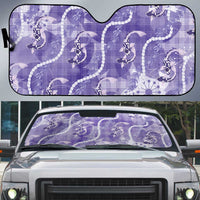 Japanese Koi Fish Auto Sun Shade Purple Wagara Palaka Honohono Pikake Lei LT9 Purple - Polynesian Pride