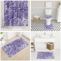 Japanese Koi Fish Bathroom Set Purple Wagara Palaka Honohono Pikake Lei LT9 - Polynesian Pride