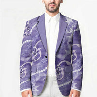 Japanese Koi Fish Blazer Purple Wagara Palaka Honohono Pikake Lei LT9 - Polynesian Pride