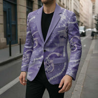Japanese Koi Fish Blazer Purple Wagara Palaka Honohono Pikake Lei LT9 - Polynesian Pride
