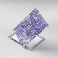 Japanese Koi Fish Canvas Wall Art Purple Wagara Palaka Honohono Pikake Lei LT9 With Frame Purple - Polynesian Pride