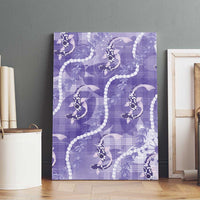 Japanese Koi Fish Canvas Wall Art Purple Wagara Palaka Honohono Pikake Lei LT9 - Polynesian Pride