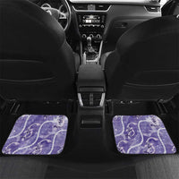Japanese Koi Fish Car Mats Purple Wagara Palaka Honohono Pikake Lei LT9 Set 2pcs - Back Purple - Polynesian Pride