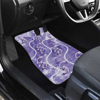 Japanese Koi Fish Car Mats Purple Wagara Palaka Honohono Pikake Lei LT9 - Polynesian Pride