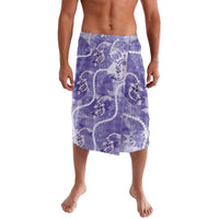 Japanese Koi Fish Lavalava Purple Wagara Palaka Honohono Pikake Lei LT9 Purple - Polynesian Pride