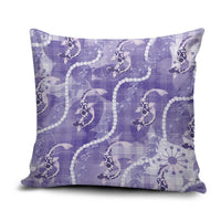 Japanese Koi Fish Pillow Cover Purple Wagara Palaka Honohono Pikake Lei LT9 Purple - Polynesian Pride