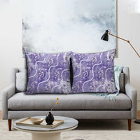 Japanese Koi Fish Pillow Cover Purple Wagara Palaka Honohono Pikake Lei LT9 - Polynesian Pride