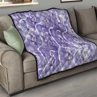 Japanese Koi Fish Quilt Purple Wagara Palaka Honohono Pikake Lei LT9 - Polynesian Pride