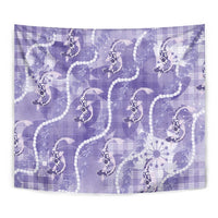 Japanese Koi Fish Tapestry Purple Wagara Palaka Honohono Pikake Lei LT9 - Polynesian Pride