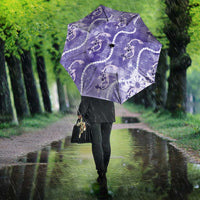 Japanese Koi Fish Umbrella Purple Wagara Palaka Honohono Pikake Lei LT9 - Polynesian Pride
